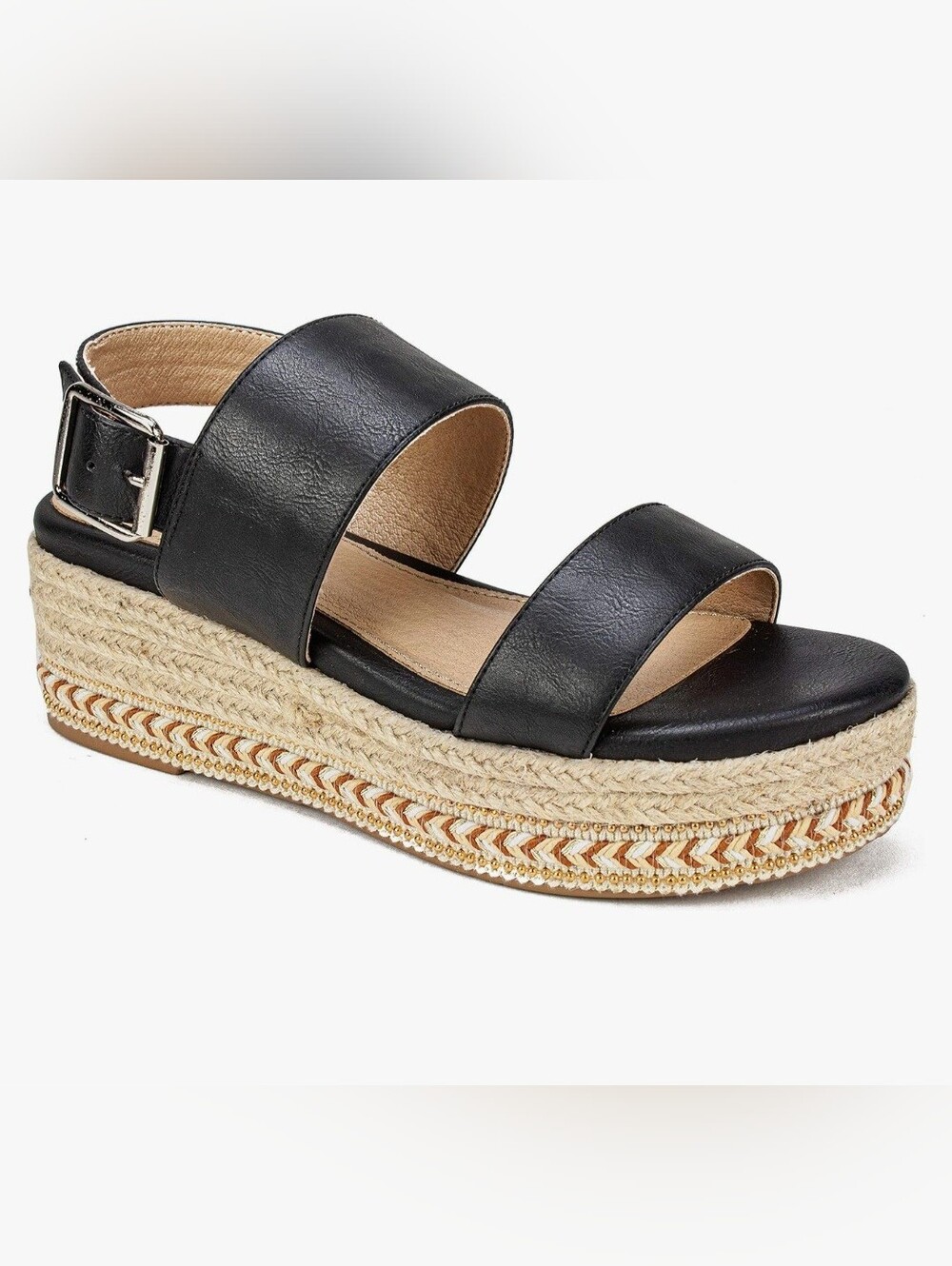 Seven Dials "Leawood" Espadrille Platform Wedge Sandals Size 6.5M New No Box